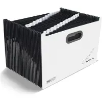 Rapesco SupaFile Harmonicamap 26 Vakken A4 PP (Polypropeen) Blanco Wit, zwart 1622