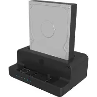 Icy Box docking & kloonstation voor M.2 NVMe SSD & 2,5''/3,5'' SATA SSD/HDD