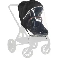 Hauck Seat Raincover Regenhoes voor dubbele buggy - transparant