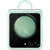 Samsung Galaxy Z Flip 5 Siliconen Back Cover Ring Groen