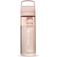 LifeStraw Go Cherry Blossom Pink GO-650ML-PNK BPA-Free Plastic, waterfles met 2-stage filter, 650 ml