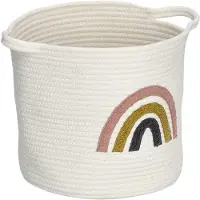 Zeller 14481, Opbergmandje, Meerkleurig, Wit, Vrijstaand, Jongen/meisje, Afbeelding, Rond