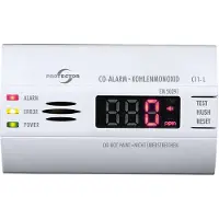 Protector C11-L Koolmonoxidemelder werkt op batterijen Detectie van Koolmonoxide