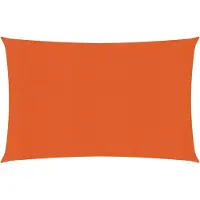 vidaXL Zonnezeil 160 g/m² rechthoekig 4x5 m HDPE oranje