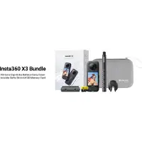 Insta360 X3 Bundel (30p, 5.7K, Bluetooth, WiFi), Action Cam, Zwart