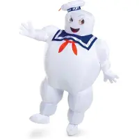 Disguise Officieel Premium Staypuft Marshmallow Afterlife Movie Ghostbusters kostuum voor volwassenen, opblaasbare kostuums voor volwassenen, Eén maat