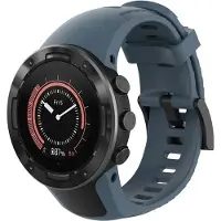Strap-it Siliconen Smartwatch bandje - Geschikt voor Suunto 5 siliconen bandje - grijsblauw - Horlogeband / Polsband / Armband