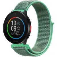 Strap-it Nylon bandje geschikt voor Polar Ignite / Ignite 2 / Ignite 3 / Unite / Polar Pacer - Mint Groen