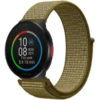 Strap-it Nylon bandje geschikt voor Polar Ignite / Ignite 2 / Ignite 3 / Unite / Polar Pacer - Olijf Groen