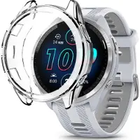 Strap-it TPU bescherm hoesje - zachte case geschikt voor Garmin Forerunner 265s - transparant