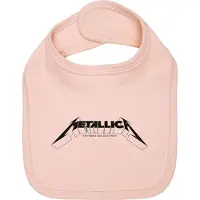 Metallica Slabbetje - Metal-Kids - Logo - voor Kinderen - lichtroze - Maat Standard