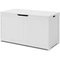 En.casa Speelgoedkist Podek opbergkist 80x40x44,5 cm wit []
