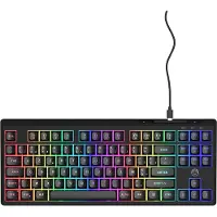Qware Jacksonville Tkl Membrane (qw Gmk-6500be) Bedraad Mecha-membran Gaming-toetsenbord Azerty Zwart