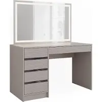 Vicco Kaptafel Sherry Kasjmier 120 cm met LED-spiegel, Model 51671