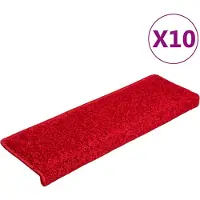 vidaXL Trapmatten 20 st 65x21x4 cm Rood Rechthoekige Rand