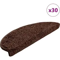 vidaXL Trapmatten 30 st 65x21x4 cm Bruin Halfrond Groot