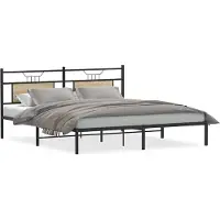 vidaXL Bedframe zonder matras hout sonoma eikenkleurig 160x200 cm