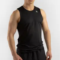 ZEUZ Sport Tanktop Heren - Sportkleding Man - Fitnesskleding - Jongens Kleding voor Fitness, CrossFit & Gym - Zwart - Maat XXL
