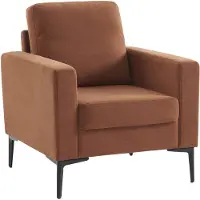 Sweeek Corduroy fauteuil, 1 zits Terracotta