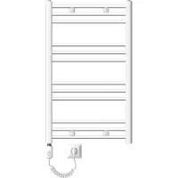 LuxeBath Elektrische badkamerradiator met verwarmingselement 600W 600x800 mm Wit rechte zijaansluiting & thermostaat Digitaal display