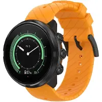 Strap-it Siliconen Smartwatch bandje - Geschikt voor Suunto 9 - Baro siliconen bandje - oranje - Horlogeband / Polsband / Armband