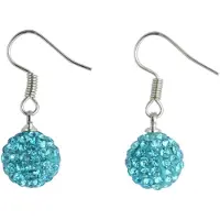 Behave - Oorhangers dames - Blauw kristal - Feestelijk - Nikkelvrij