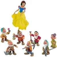 BULLYLAND Sneeuwwitje en de zeven dwergen speelset - 9 Figuren - Disney - 5-9 cm