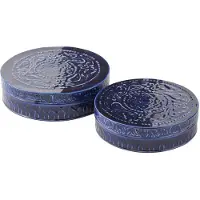 J-Line Set van 2 Box Nag Iron Blauw