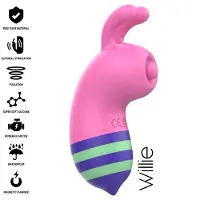 Intense Fun - WILLY STIMULATOR BEE ROZE/GROEN | VIBRATOR | VIBRATOR VOOR VROUWEN | SEKSSPEELTJES VOOR VROUWEN | SEX TOYS VOOR VROUWEN