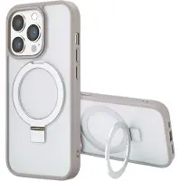 Accezz Ring Stand Backcover met MagSafe voor de Apple iPhone 14 Pro Max - Grijs
