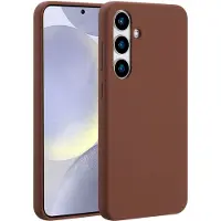 Accezz Liquid Silicone Backcover met MagSafe voor de Samsung Galaxy S24 Plus - New Tea Brown