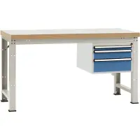 Manuflex WP5417.0002 Werkbank (b x d) 1500 mm x 700 mm Grijs-wit (RAL 7035)