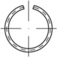Toolcraft 146405 Veerring Binnendiameter: 51.1 mm DIN 7993 Verenstaal 50 stuk(s)