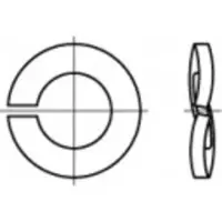 Toolcraft 105851 Veerring Binnendiameter: 24.5 mm DIN 128 Verenstaal Verzinkt 100 stuk(s)