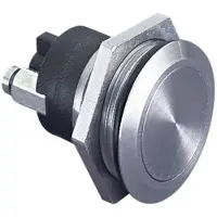 BULGIN MP0037 MP0037 Vandalismebestendige druktoets 50 V 1 A 1x uit/(aan) Moment (Ø x l) 21.5 mm x 29.6 mm IP68 (frontplaten afdichting) 1 stuk(s)