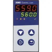 Jumo Quantrol LC100 Temperatuurregelaar L, J, T, K, E, N, S, R, Pt100, Pt1000, KTY Relais 3 A (b x h) 48 mm x 48 mm