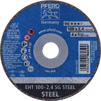 PFERD TOOLS EHT 100-2,4 SG STEEL/16,0 61340116 Doorslijpschijf recht 100 mm 25 stuk(s) Staal