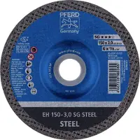 PFERD TOOLS EH 150-3,0 SG STEEL 61323122 Doorslijpschijf gebogen 150 mm 25 stuk(s) Staal