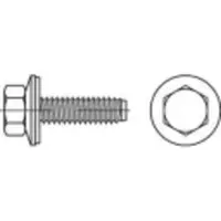 Toolcraft 1070011 Gevelschroef 6.3 mm 75 mm Buitenzeskant 88276 RVS A2 200 stuk(s)