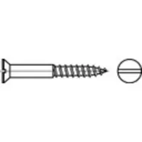 Toolcraft TO-5447169 Verzonken houtschroef 5 mm 40 mm Sleuf DIN 97 Messing Vernikkeld 200 stuk(s)