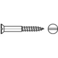 Toolcraft TO-5446941 Verzonken houtschroef 3.5 mm 50 mm Sleuf DIN 97 Messing 200 stuk(s)