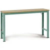 Manuflex AU7005.0001 Werk achtergrond tafel universele speciale met multiplex plaat, bxdxh = 1000 x 600 x 722-1022 mm Grijs, Groen