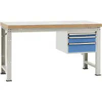 Manuflex WP5417.5012 Werkbank (b x h x d) 1500 x 800 x 700 mm Lichtblauw (RAL 5012)