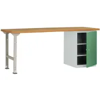 Manuflex WC5125.6011 Werkbanksysteem Reseda groen (RAL 9010)