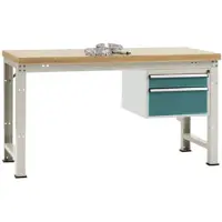 Manuflex WP5667.5021 Werkbank (b x h x d) 2000 x 800 x 700 mm Waterblauw