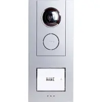M-E modern-electronics VS-11 S Vistasmart video-deurbel, LAN, WLAN, buitenunit, zilver (41359)