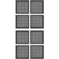 Pricenet Tenttapijttegels - EVA Schuim - Isolerend en Geluidsdempend - 60x60 cm - Zwart - 8 stuks