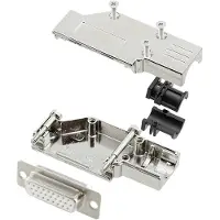 Encitech DCMR15-FK-HDS26-W-K 6355-8066-12 D-sub female connectorset 90 ° Aantal polen: 26 Soldeerkelk 1 stuk(s)