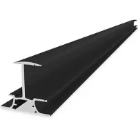 K2 2004316, Montageprofiel, Aluminium, Voor wandmontage, Zwart, 63 mm, 52 mm
