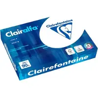 Clairefontaine Clairalfa kopieerpapier, DIN A4, 90 g/m², helderwit, 2500 vellen